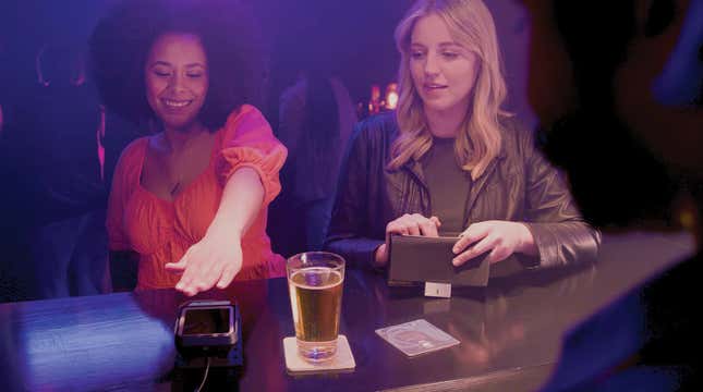 Flashing your palm over an Amazon One device will signal to the bartender that you are of legal age to drink, along with a photo of you for verification.