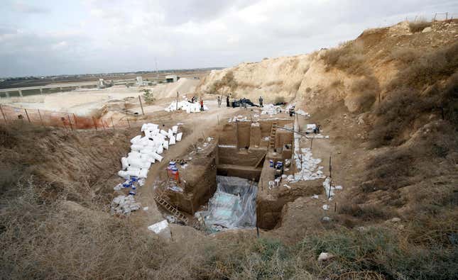 The excavation at Nesher Ramla in Israel.