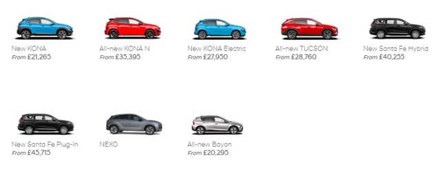 Image for article titled Hyundai's Global Crossover Range Is Bewildering And Numerous, So Let's Make Sense Of It