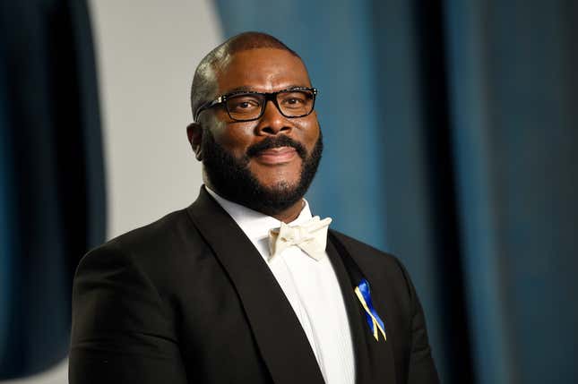 Tyler Perry arrives at the Vanity Fair Oscar Party on Sunday, March 27, 2022, at the Wallis Annenberg Center for the Performing Arts in Beverly Hills, Calif.