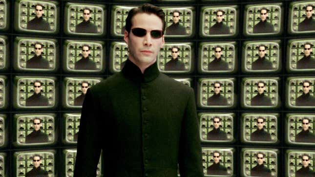 Keanu Reeves in The Matrix Reloaded. 