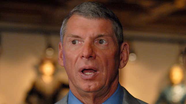 Vince McMahon attending a WWE press conference at the Hard Rock Cafe in Denver, Colorado in 2009. 