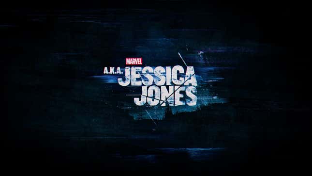 The new updated title card appearing on Jessica Jones’ debut episode, “A.K.A. Ladies Night.”