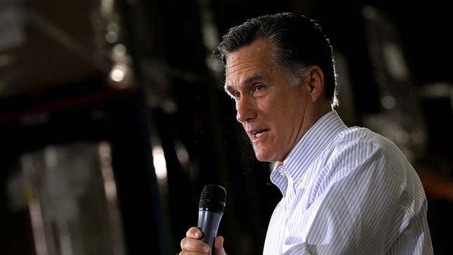 Image for article titled Poll: 63% Of Americans Say They Have A Problem With A Mormon President Who Is Also Mitt Romney