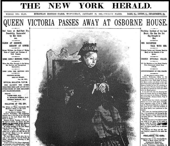 Image for article titled Today’s IHT is officially an artifact. Here are 8 memorable front pages