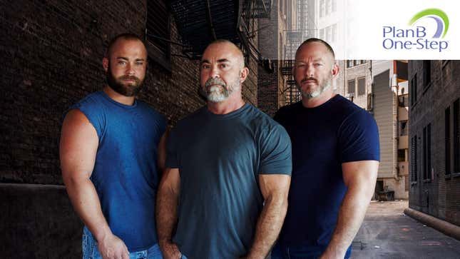 Image for article titled Plan B Unveils Emergency Team Of Brawny Men To Shake Down Impregnator For Abortion Money