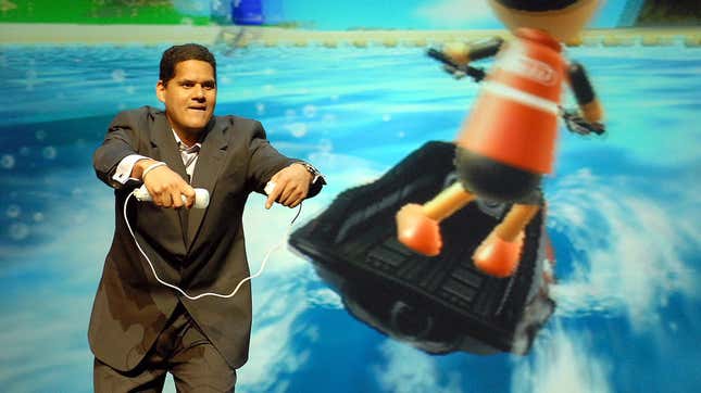 Reggie Fils-Aime demos Wii Sports Resort at E3 2009. 