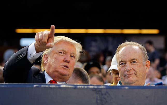 Image for article titled QAnon Supporters Big Mad Over Trump’s December Tour With Bill O’Reilly Because It Means He Won’t Be Reinstated as President in August