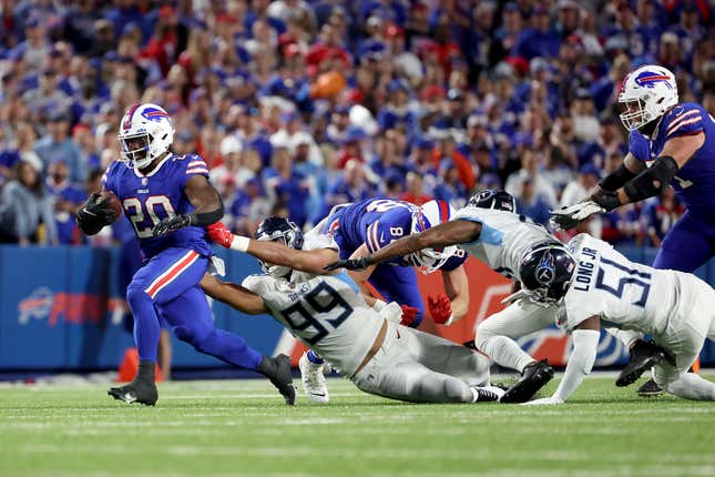 The Buffalo Bills gashed the Tennessee Titans on the ground