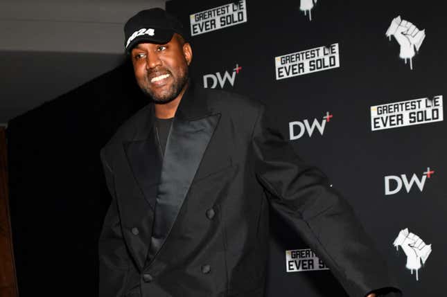 Kanye West attends the “The Greatest Lie Ever Sold” Premiere Screening on October 12, 2022 in Nashville, Tennessee.