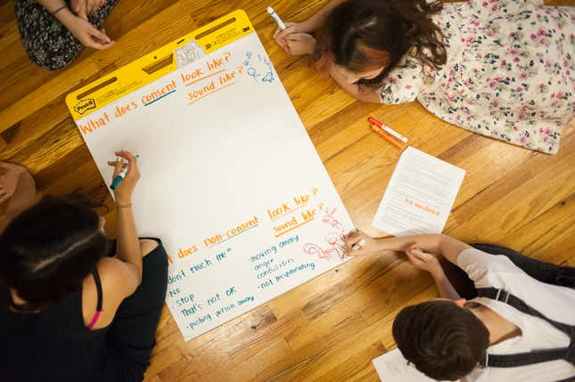 Students and instructors define consent.