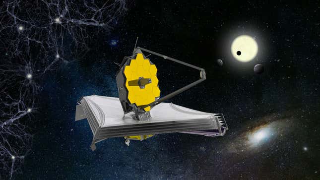 An artist's impression of the James Webb Space Telescope