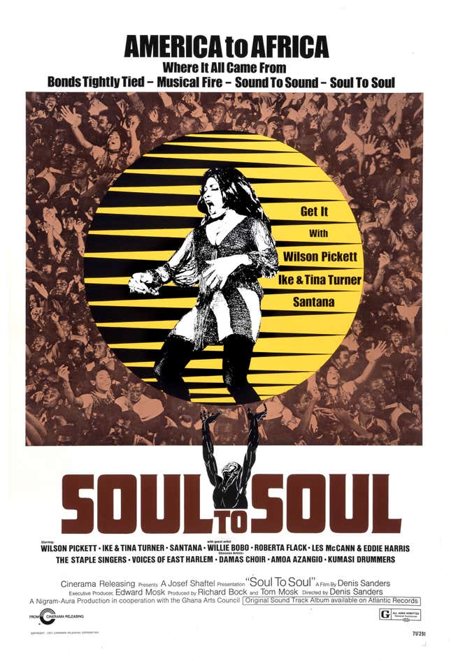 Ghana's independence day Soul to Soul concert with Tina Turner, Wilson
