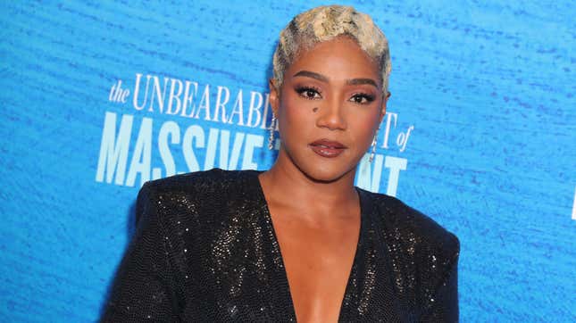 Tiffany Haddish attends the Los Angeles special screening of “The Unbearable Weight of Massive Talent” on April 18, 2022 in Los Angeles, California.