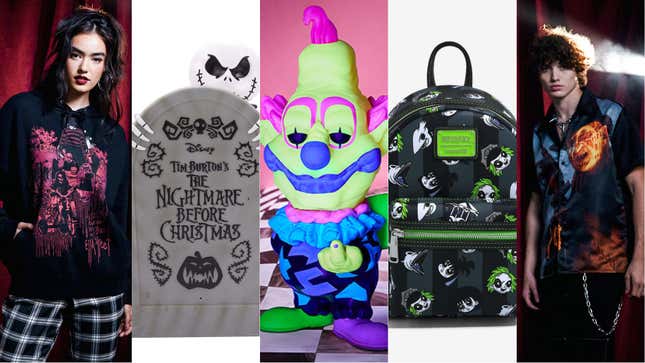 Halloween fashion, decor, toys, and accessories 