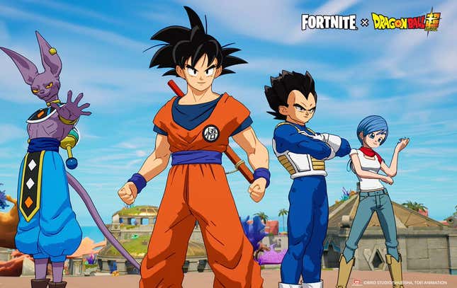 Imagen para el artículo titulado Goku y más personajes de Dragon Ball ya están disponibles en Fortnite