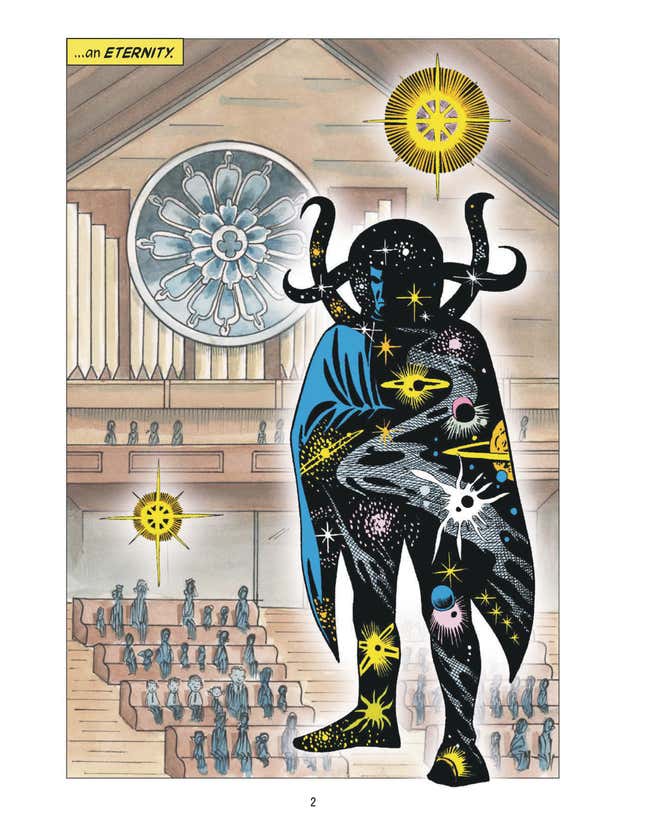 Imagen para el artículo titulado Abre tus ojos a un viaje espiritual superheroico en la nueva novela gráfica de Patrick McDonnell