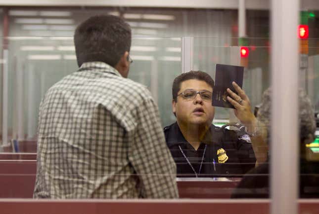 All international air travelers are covered in one of the data sets.