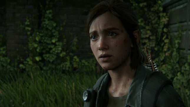 Ellie looking shocked in the Last of Us Part 2