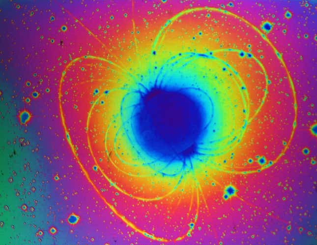 Birefringence earth's magnetic field