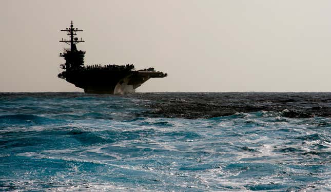 The USS Carl Vinson, recently diverted to the Korean Peninsula.