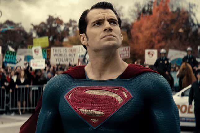 Henry Cavill as Superman in Batman v. Superman: Dawn of Justice. 