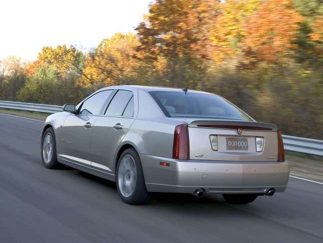 Image for article titled The Cadillac STS-V Had More Power Than a 911 Turbo in 2006