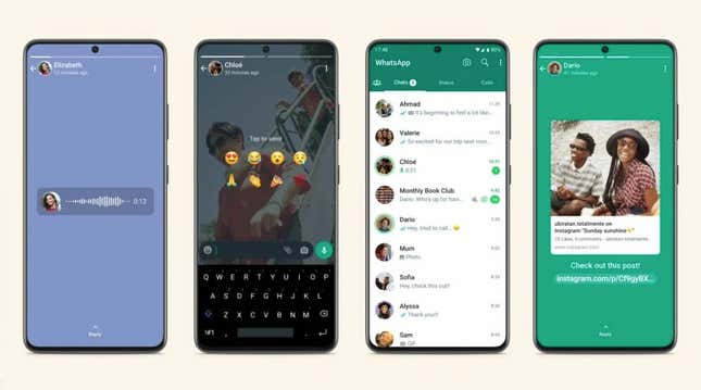 WhatsApp ahora quiere que dejes notas de voz como estados para tus contactos