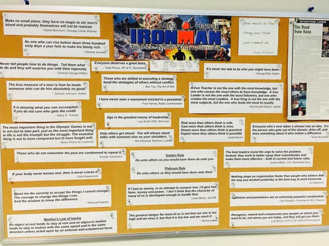 Bill Schlough’s inspiration board