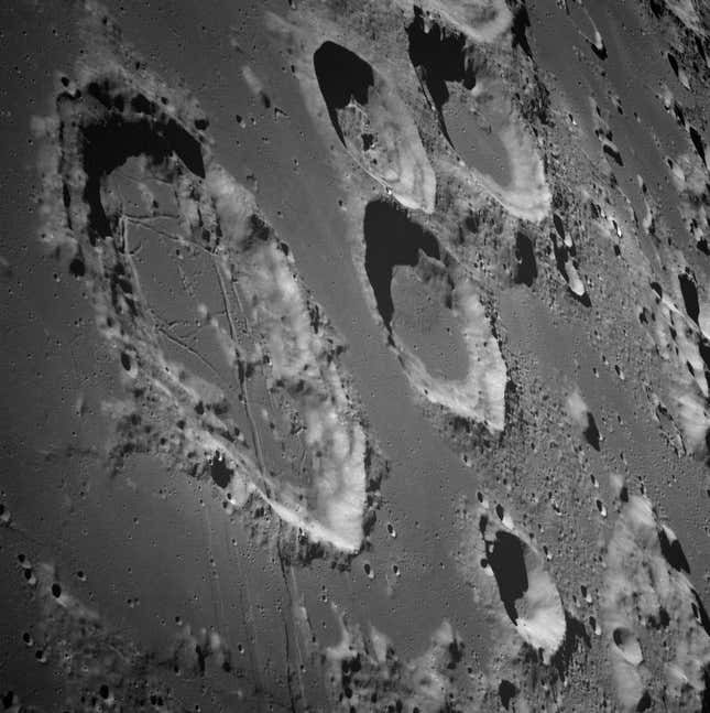 Lunar craters.