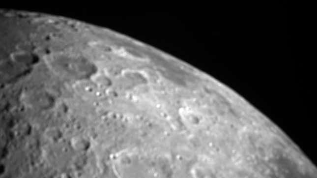 CAPSTONE captured this image of the Moon on May 3, 2023.