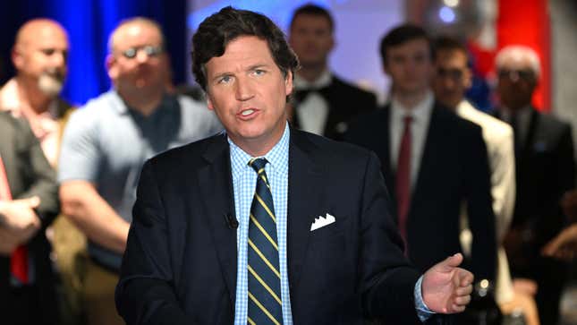 Image for article titled Tucker Carlson&#39;s Newly Public Texts Reveal the Extent of His Deliberate Lies to Fox Viewers