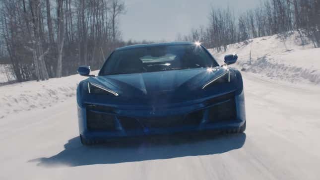 Image for article titled New 2023 Corvette E-Ray Teaser Shows a Silent Stealth Mode