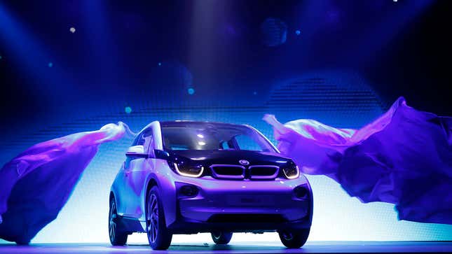The i3 is priced significantly below luxury electric cars from Tesla.