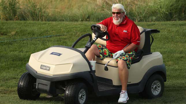 Tempting though it may be, we advise against sitting on John Daly’s lap and telling him what you want for Christmas.