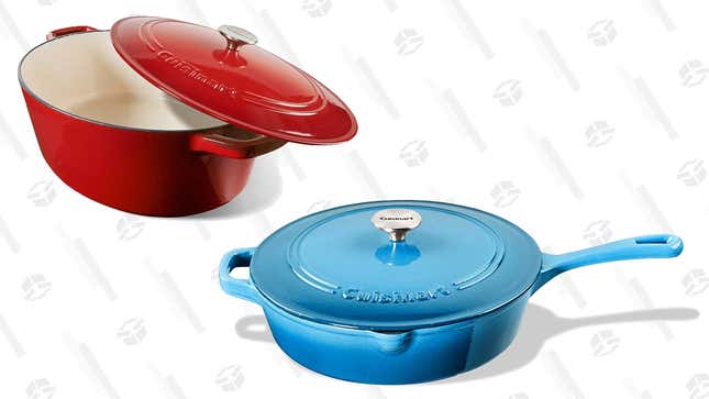 Cuisinart Dutch Oven and Chicken Fryer Gold Box | Amazon