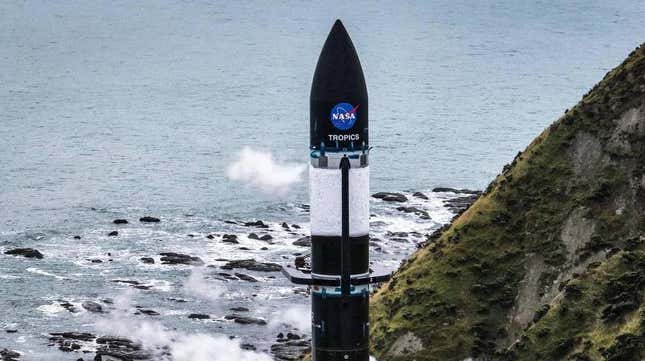 Rocket Lab’s Electron rocket is ready to blast off, carrying two TROPICS cubesats on board. 