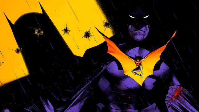 Cover art for Batman #125, featuring Batman and Tim Drake's Robin. 