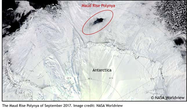 Image for article titled Scientists Think They've Solved the Mystery of a Giant Hole in Antarctica's Sea Ice