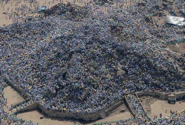 Image for article titled The Hajj’s massive scale, seen from the air