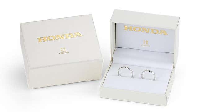 Image for article titled Say &#39;I Do&#39; With These Honda Wedding Bands From Japan