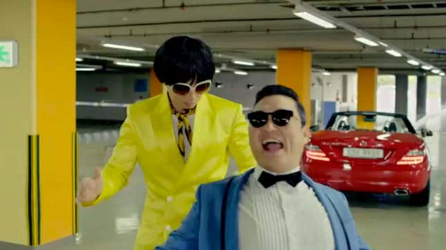 Being rich doesn’t mean we have to stop hanging out in parking garages. (YouTube)