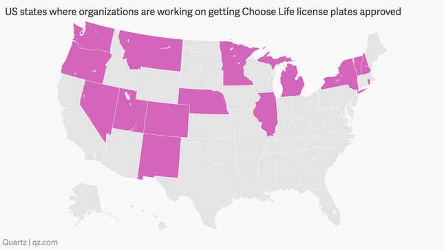 Image for article titled Sales of anti-abortion license plates in the US are funding unregulated clinics that push medical lies