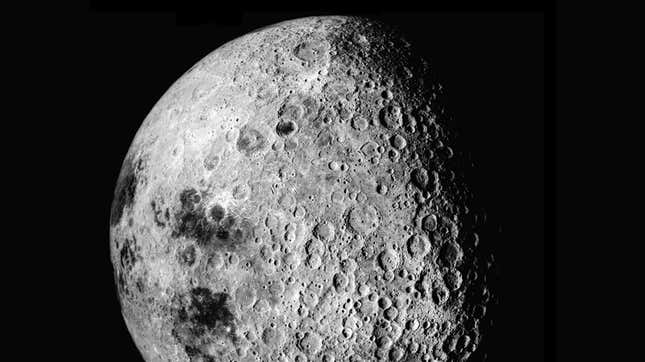 The Moon’s far side, as imaged during the Apollo 16 mission.