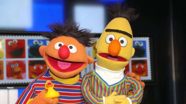 Bert and Ernie, failing to practice social distancing