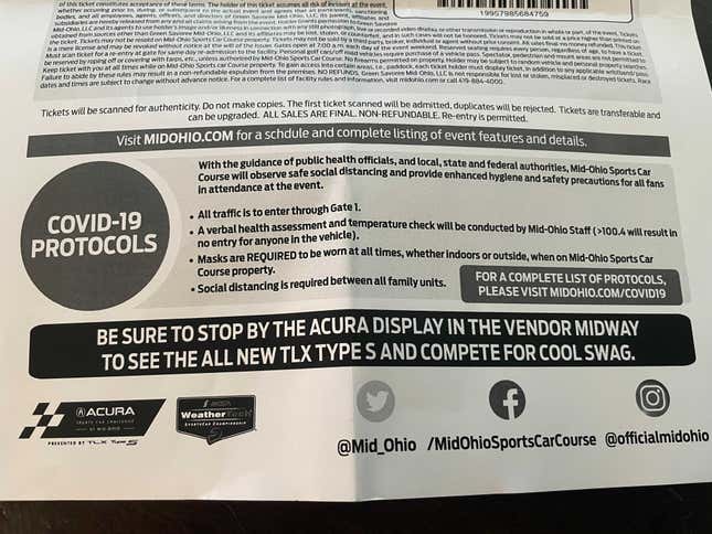 Image for article titled This Is What It's Like To Attend An IMSA Race During A Pandemic
