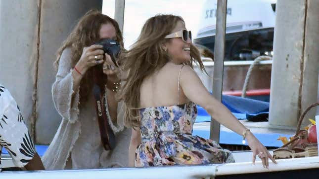 Jennifer Lopez enjoying life on the Amalfi Coast with her own personal photographer. 