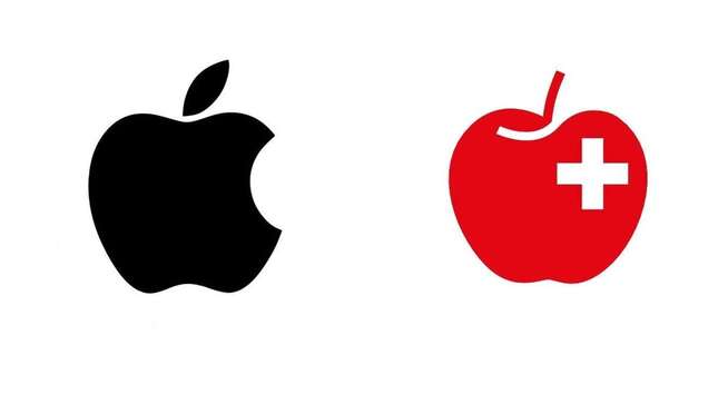 Apple quiere apropiarse de los logos con manzanas, y la industria manzanera suiza no está contenta