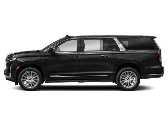 Cadillac Escalade ESV / 2WD 4dr Luxury 2023. Profile, Facing to the Left
