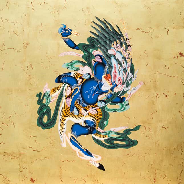 "Snow Lion No. 1" (2016), Tsherin Sherpa.